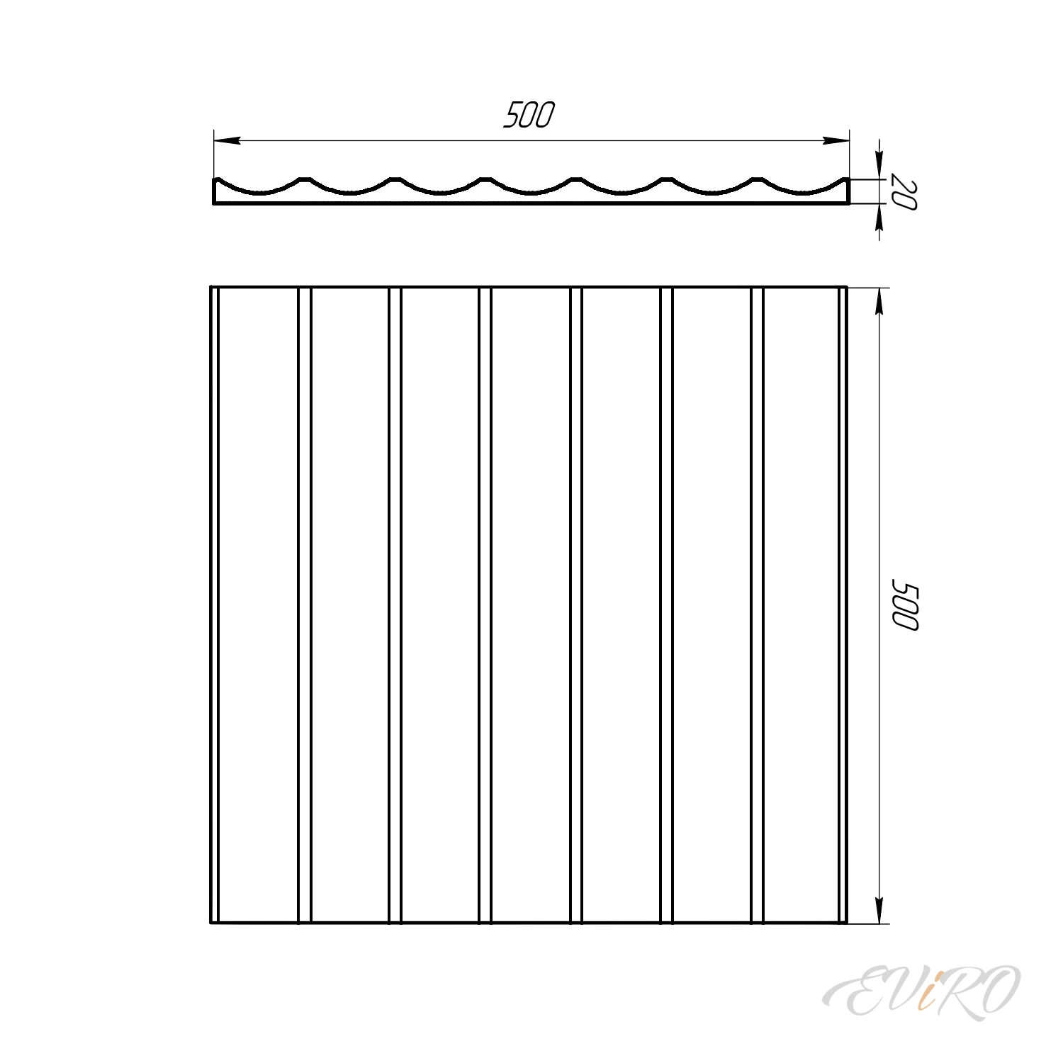 3д декоративная панель Спарта 500*500 мм