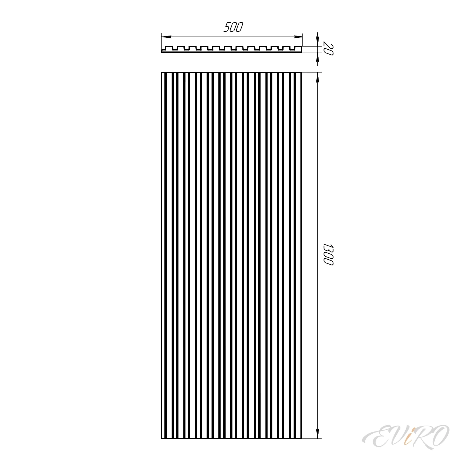 Стеновая панель Band 500*500 мм
