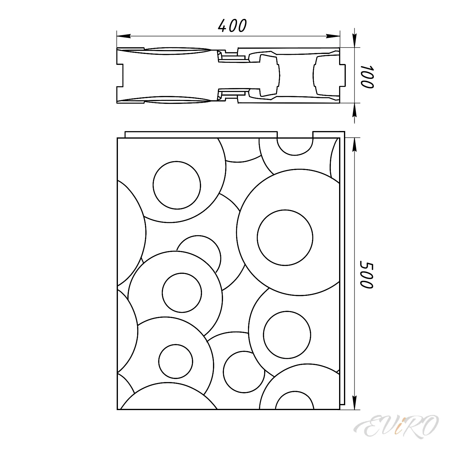 Гипсовая 3D перегородка EViRO Quincy