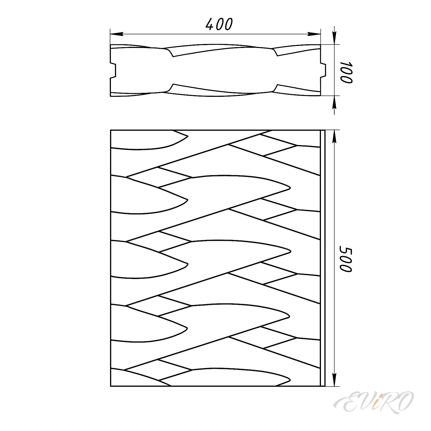Гипсовая 3D перегородка EViRO Zephyr