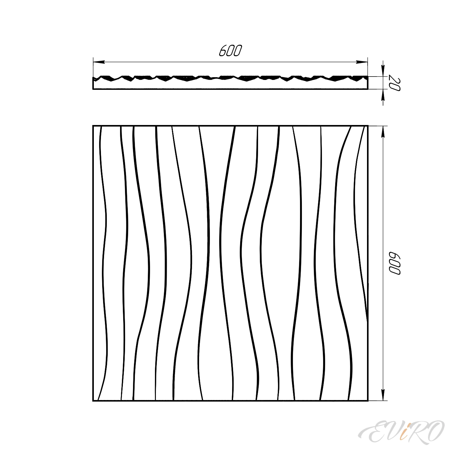 Гипсовая 3D панель EViRO Desert