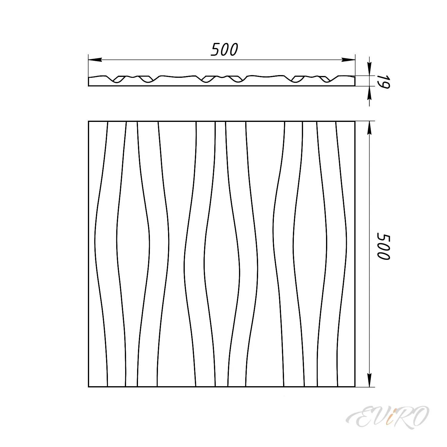 Гипсовая 3D панель EViRO Ручьи