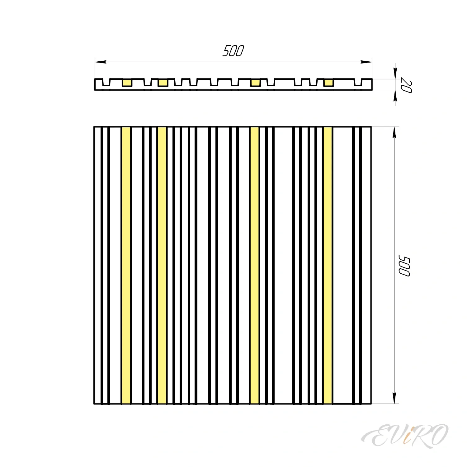 Реечные панели LED Barcode