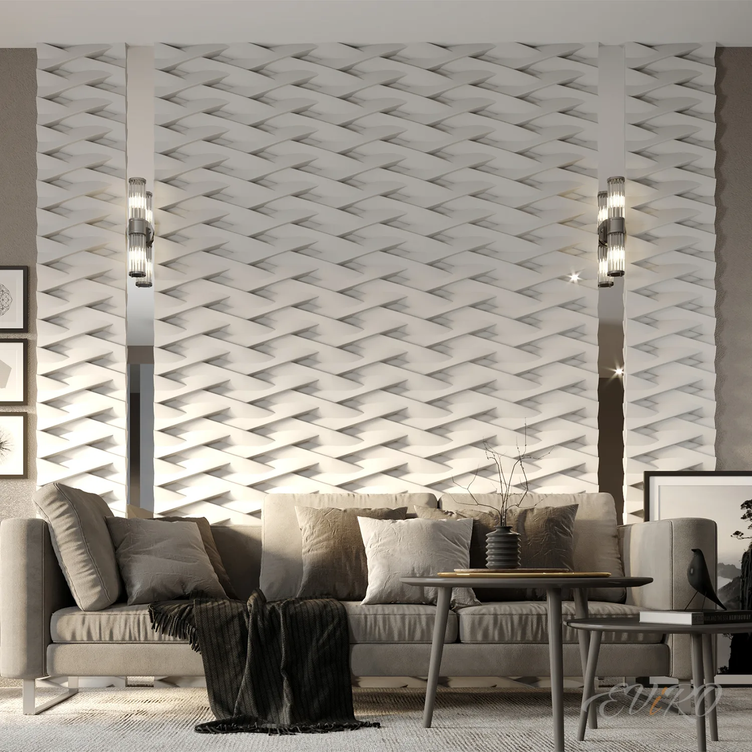 Гипсовая 3D панель EViRO Zephyr Panel