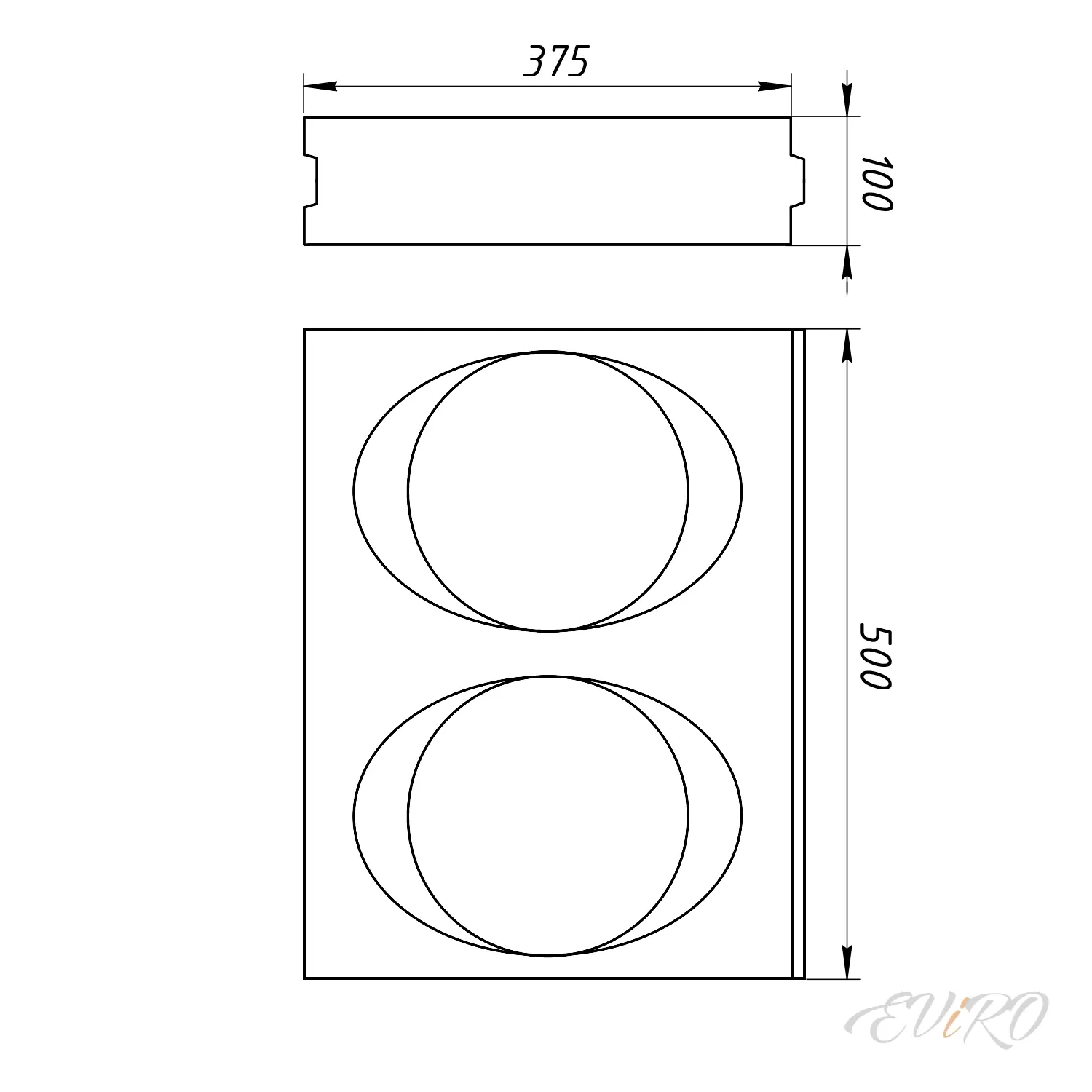 Гипсовая 3D перегородка EViRO Ohm
