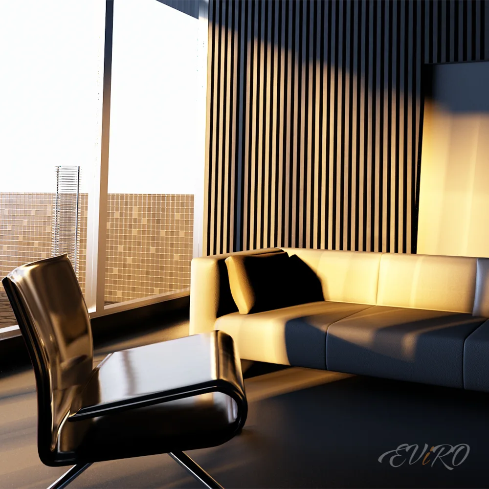 Стеновая панель с 3d эффектом Рейки