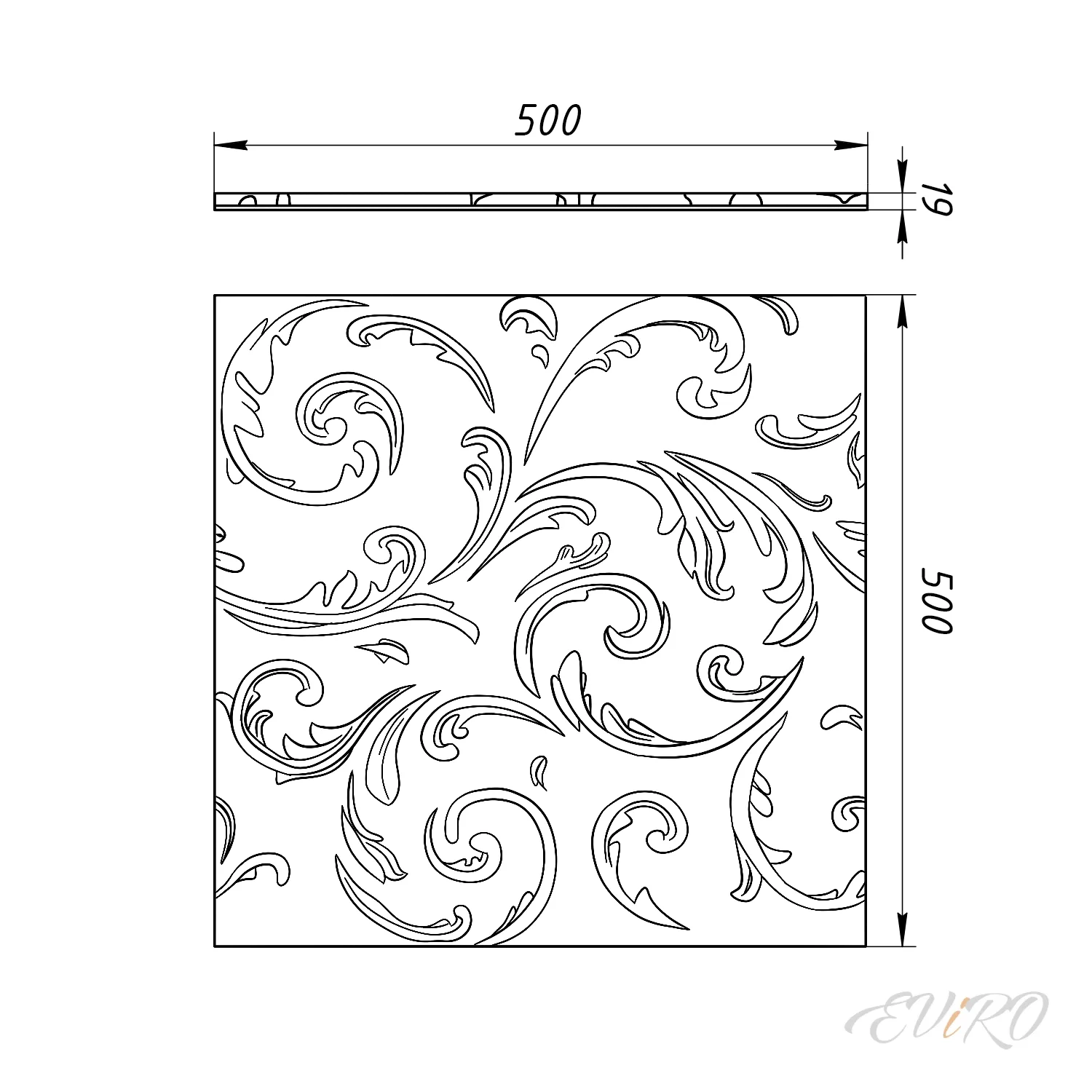 Гипсовая 3D панель EViRO Verona