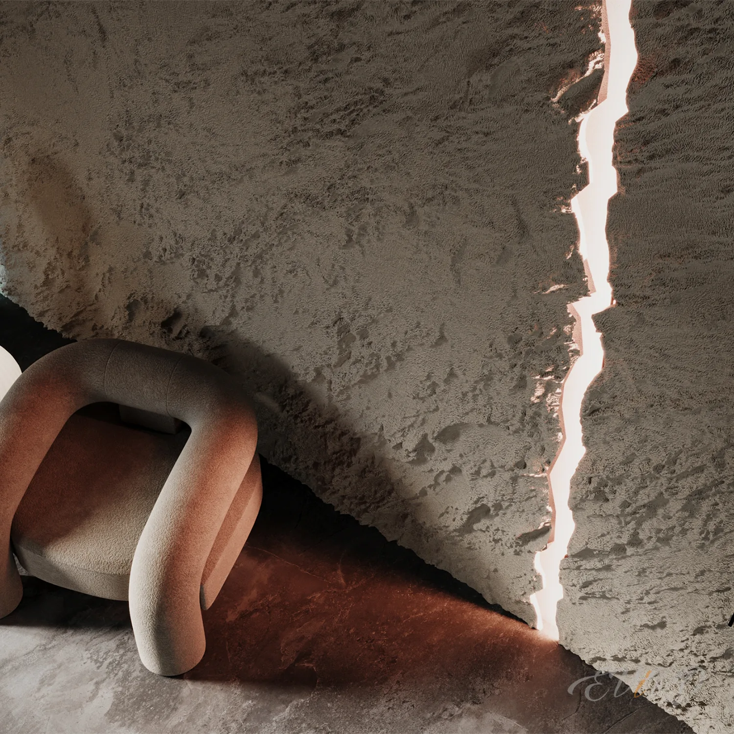 Подсветка скалы EViRO Fire Lava