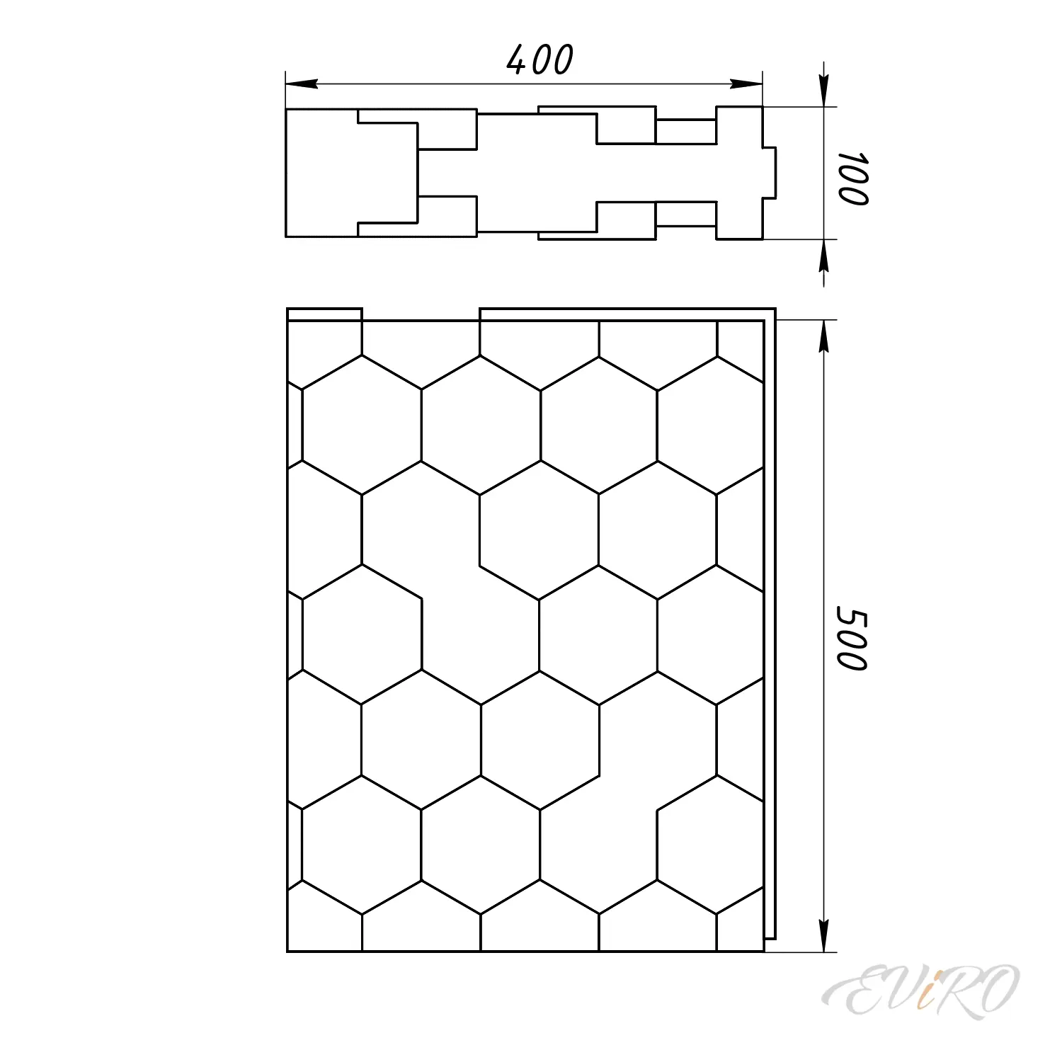 Гипсовая 3D перегородка EViRO Hive