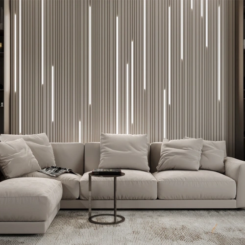 Стеновые 3 д панели купить Barcode + LED